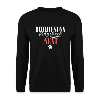 Cadeaux Rhodesian Ridgeback - Sweat-shirt Unisexe - noir - Devant - Alina (178cm) & Michal (187cm)