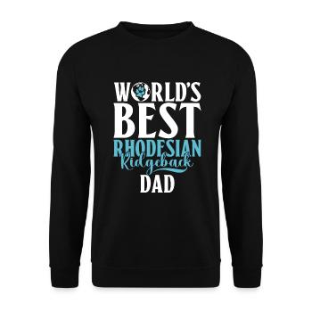 Cadeaux Rhodesian Ridgeback - Sweat-shirt Unisexe - noir - Devant - Alina (178cm) & Michal (187cm)