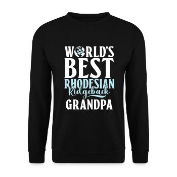 Cadeaux Rhodesian Ridgeback - Sweat-shirt Unisexe - noir - Devant - Alina (178cm) & Michal (187cm)