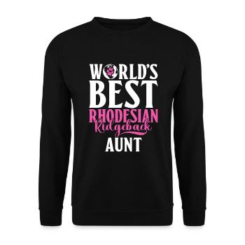 Cadeaux Rhodesian Ridgeback - Sweat-shirt Unisexe - noir - Devant - Alina (178cm) & Michal (187cm)