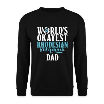 Rhodesian Ridgeback Gifts - Unisex Sweatshirt - black - Front - Alina (178cm) & Michal (187cm)