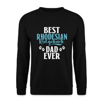 Rhodesian Ridgeback Gifts - Unisex Sweatshirt - black - Front - Alina (178cm) & Michal (187cm)
