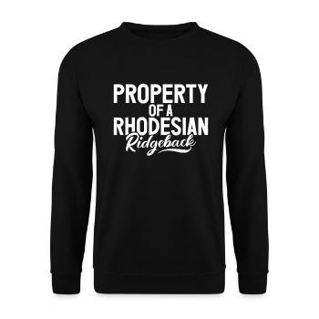 Rhodesian Ridgeback Gifts - Unisex Pullover - Schwarz - Vorne - Alina (178cm) & Michal (187cm)