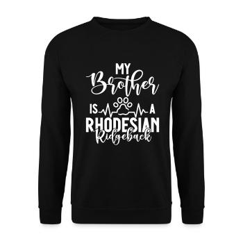 Cadeaux Rhodesian Ridgeback - Sweat-shirt Unisexe - noir - Devant - Alina (178cm) & Michal (187cm)
