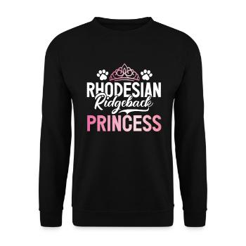 Cadeaux Rhodesian Ridgeback - Sweat-shirt Unisexe - noir - Devant - Alina (178cm) & Michal (187cm)