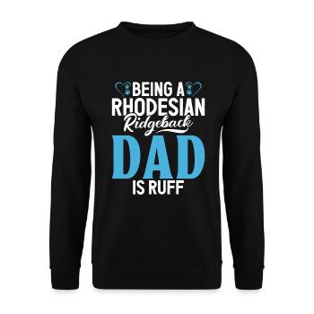 Cadeaux Rhodesian Ridgeback - Sweat-shirt Unisexe - noir - Devant - Alina (178cm) & Michal (187cm)