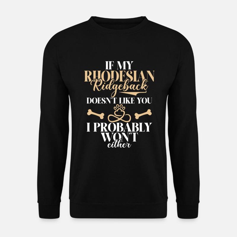 Cadeaux Rhodesian Ridgeback - Sweat-shirt Unisexe - noir