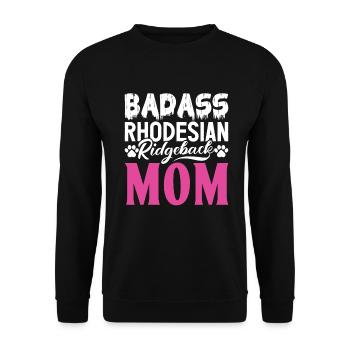Cadeaux Rhodesian Ridgeback - Sweat-shirt Unisexe - noir - Devant - Alina (178cm) & Michal (187cm)