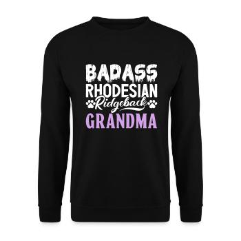 Cadeaux Rhodesian Ridgeback - Sweat-shirt Unisexe - noir - Devant - Alina (178cm) & Michal (187cm)