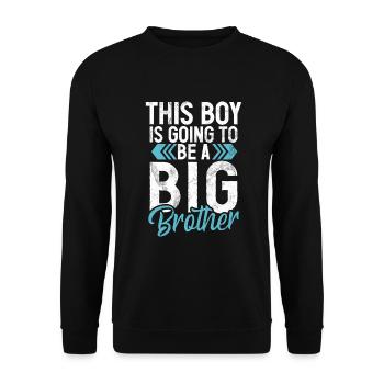 Brother Gifts - Unisex Pullover - Schwarz - Vorne - Alina (178cm) & Michal (187cm)