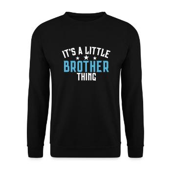 Brother Gifts - Unisex Pullover - Schwarz - Vorne - Alina (178cm) & Michal (187cm)