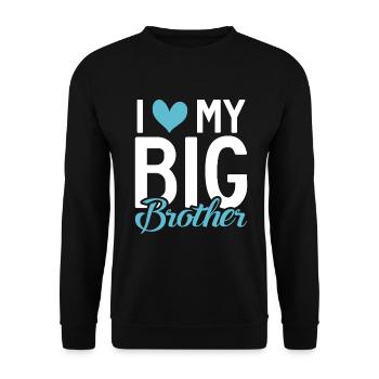 Brother Gifts - Unisex Pullover - Schwarz - Vorne - Alina (178cm) & Michal (187cm)