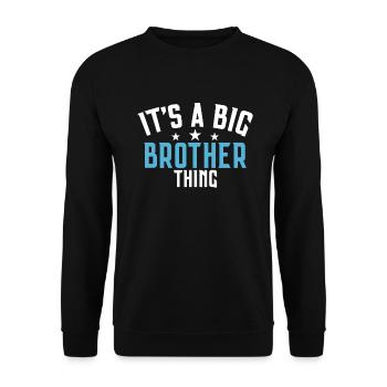 Brother Gifts - Unisex Pullover - Schwarz - Vorne - Alina (178cm) & Michal (187cm)