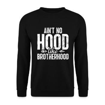 Brother Gifts - Unisex Pullover - Schwarz - Vorne - Alina (178cm) & Michal (187cm)