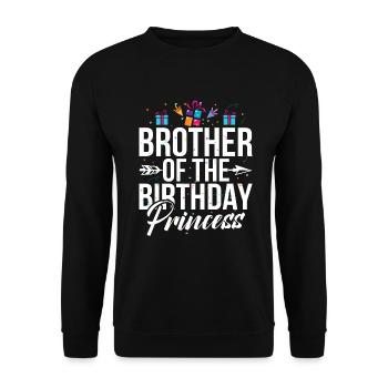 Brother Gifts - Unisex Pullover - Schwarz - Vorne - Alina (178cm) & Michal (187cm)