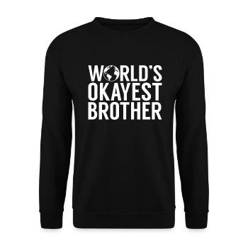 Brother Gifts - Unisex Pullover - Schwarz - Vorne - Alina (178cm) & Michal (187cm)