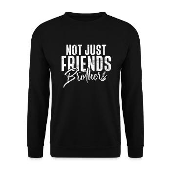 Brother Gifts - Unisex Pullover - Schwarz - Vorne - Alina (178cm) & Michal (187cm)