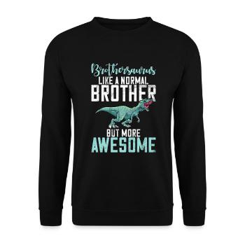 Brother Gifts - Unisex Pullover - Schwarz - Vorne - Alina (178cm) & Michal (187cm)