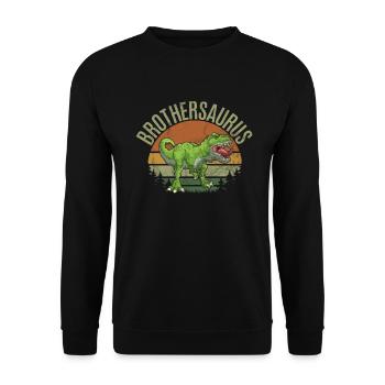 Brother Gifts - Unisex Pullover - Schwarz - Vorne - Alina (178cm) & Michal (187cm)
