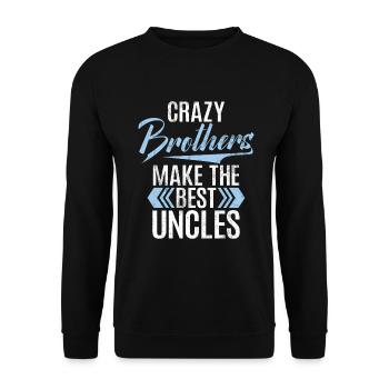 Brother Gifts - Unisex Pullover - Schwarz - Vorne - Alina (178cm) & Michal (187cm)