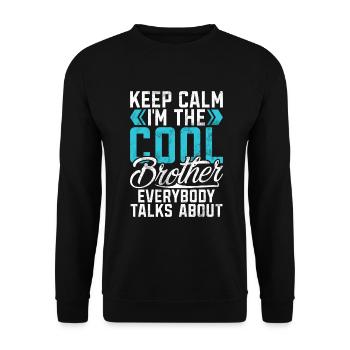 Brother Gifts - Unisex Pullover - Schwarz - Vorne - Alina (178cm) & Michal (187cm)
