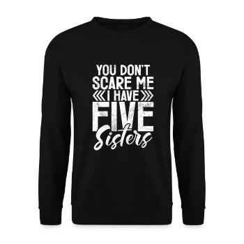 Brother Gifts - Unisex Pullover - Schwarz - Vorne - Alina (178cm) & Michal (187cm)