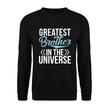 Brother Gifts - Unisex Pullover - Schwarz - Vorne - Alina (178cm) & Michal (187cm)