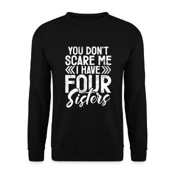 Brother Gifts - Unisex Pullover - Schwarz - Vorne - Alina (178cm) & Michal (187cm)