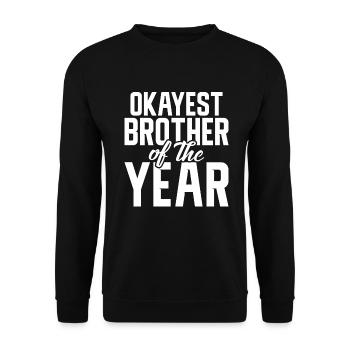 Brother Gifts - Unisex Pullover - Schwarz - Vorne - Alina (178cm) & Michal (187cm)