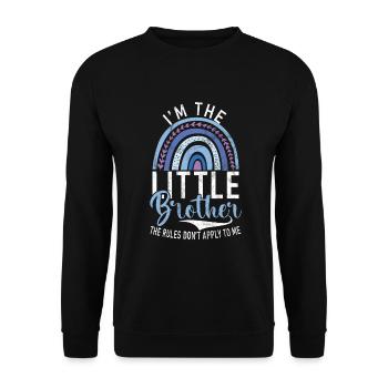 Little Brother Gifts - Unisex Pullover - Schwarz - Vorne - Alina (178cm) & Michal (187cm)