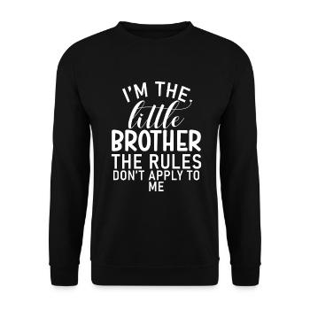 Little Brother Gifts - Unisex Pullover - Schwarz - Vorne - Alina (178cm) & Michal (187cm)