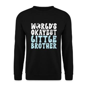 Little Brother Gifts - Unisex Pullover - Schwarz - Vorne - Alina (178cm) & Michal (187cm)
