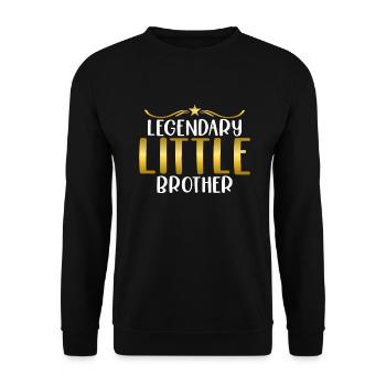 Little Brother Gifts - Unisex Sweatshirt - black - Front - Alina (178cm) & Michal (187cm)