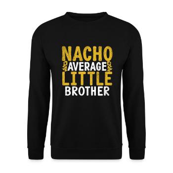 Little Brother Gifts - Unisex Pullover - Schwarz - Vorne - Alina (178cm) & Michal (187cm)