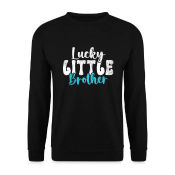 Little Brother Gifts - Unisex Pullover - Schwarz - Vorne - Alina (178cm) & Michal (187cm)