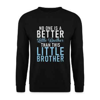 Little Brother Gifts - Unisex Pullover - Schwarz - Vorne - Alina (178cm) & Michal (187cm)