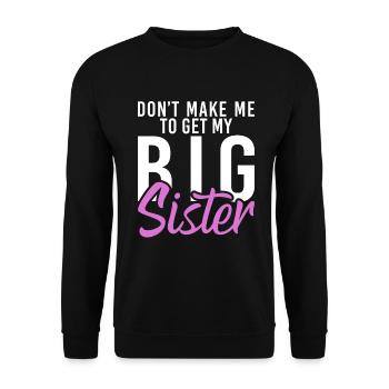 Little Brother Gifts - Unisex Sweatshirt - black - Front - Alina (178cm) & Michal (187cm)
