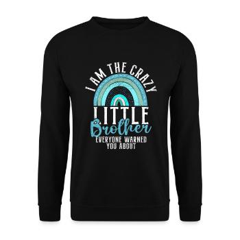Little Brother Gifts - Unisex Sweatshirt - black - Front - Alina (178cm) & Michal (187cm)