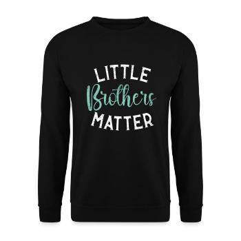 Little Brother Gifts - Unisex Pullover - Schwarz - Vorne - Alina (178cm) & Michal (187cm)