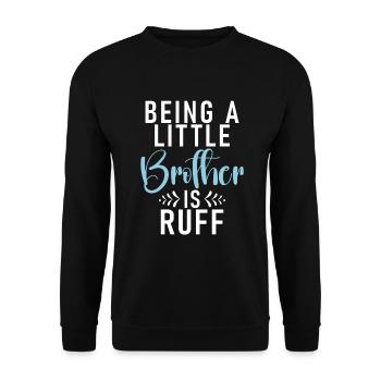 Little Brother Gifts - Unisex Pullover - Schwarz - Vorne - Alina (178cm) & Michal (187cm)