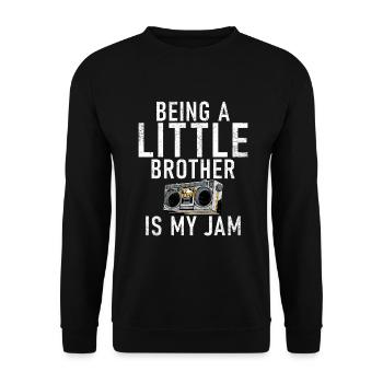 Little Brother Gifts - Unisex Pullover - Schwarz - Vorne - Alina (178cm) & Michal (187cm)