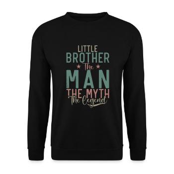 Little Brother Gifts - Unisex Pullover - Schwarz - Vorne - Alina (178cm) & Michal (187cm)