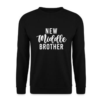 Cadeaux du frère du milieu - Sweat-shirt Unisexe - noir - Devant - Alina (178cm) & Michal (187cm)