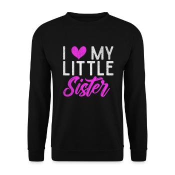 Sister Gifts - Unisex Sweatshirt - black - Front - Alina (178cm) & Michal (187cm)