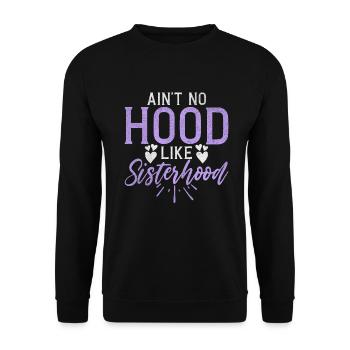 Sister Gifts - Unisex Pullover - Schwarz - Vorne - Alina (178cm) & Michal (187cm)