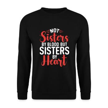 Sister Gifts - Unisex Pullover - Schwarz - Vorne - Alina (178cm) & Michal (187cm)