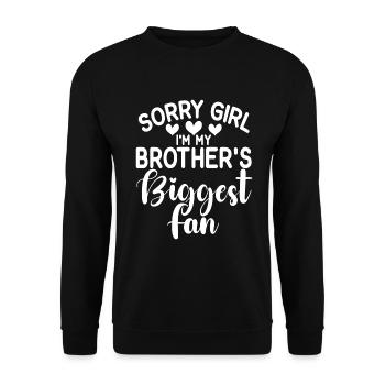 Sister Gifts - Unisex Pullover - Schwarz - Vorne - Alina (178cm) & Michal (187cm)