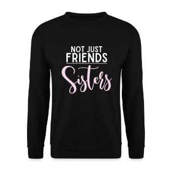 Sister Gifts - Unisex Pullover - Schwarz - Vorne - Alina (178cm) & Michal (187cm)