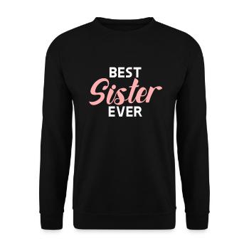 Sister Gifts - Unisex Sweatshirt - black - Front - Alina (178cm) & Michal (187cm)