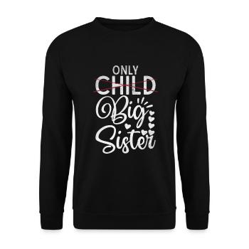 Sister Gifts - Unisex Sweatshirt - black - Front - Alina (178cm) & Michal (187cm)